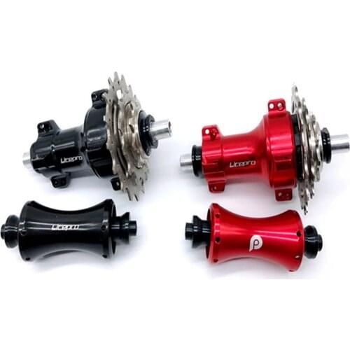 LITEPRO Front 12 Rear 16 Hole to Hole Straight Pull Hubs 9-13-17 16 Inch / 14 Inch Outer Three Speed Bearing Hub