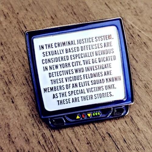 Law And Order Detectives Logan Enamel Brooch Pin Backpack Hat Bag Lapel Pins Badges Women Mens Fashion Jewelry Accessories
