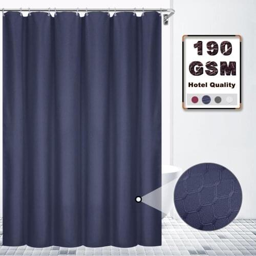 VCVCOO Shower Curtain Hotel Heavy-Weight Shower Curtain Liner Waterproof and Mildew Free Bath Curtains Blue Shower Curtains