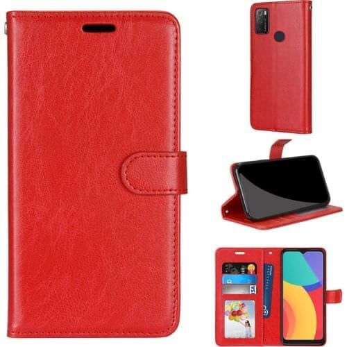 10pcs/Lot For Alcatel 1S 1L 3L 1B 1V 3V 3X 2021 Crazy Horse Wallet Flip Leather PU TPU Phone Cases Case