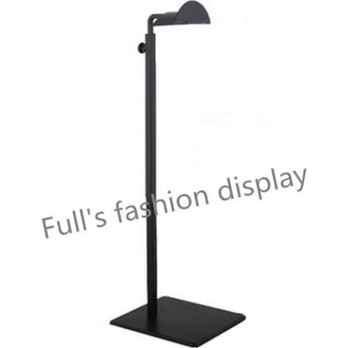 10pcs Wholesale black metal handbag display stand adjustable women handbag display stand bag holder rack free shipping