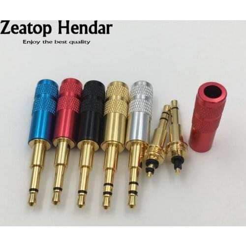 100Pcs Mini 2.5mm 2 3 Pole Male Jack 2.5 Mono Stereo Audio Plug Soldering Cable Adapter DIY Repair Earphone Headphone Connector