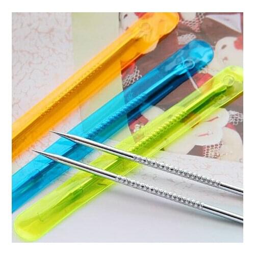 1000pcs Length 8cm/12cm Blackhead Pimple Blemish Acne Extractor Remover Tool Set Kit Skin Care Tool