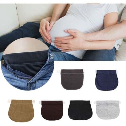 #32 1pc New Pregnant Belt Pregnancy Support Maternity Pregnancy Waistband Belt Elastic Waist Extender Pants Apparel Accessories