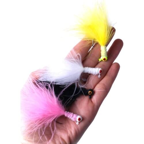 5pcs Colorful Tail Streamer Minnow Fishing Flies Fly Fishing Lures (4 Colors Optional)