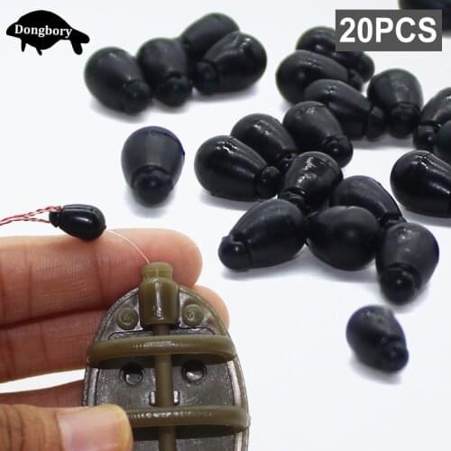 30PCS Carp Fishing Accessrioes Quick Change Shock Bead Carp Chod Rig Rubber Bead Carp Fishing Chod Bead Method Feeder Tackle Kit