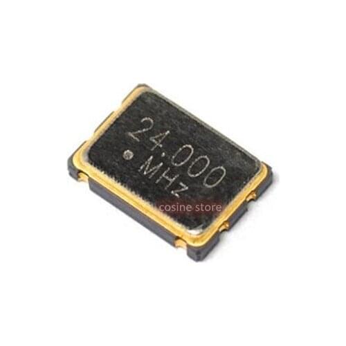 10pcs/pack Active Quartz Crystal SMD4 Oscillator 7x5mm 7050 24.000 24MHZ