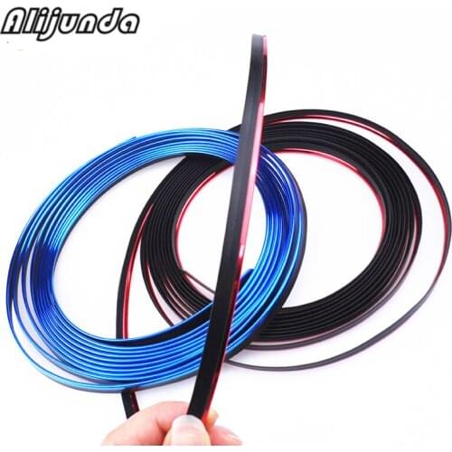 Alijunda 5M car interior decoration decals decorative line for Mitsubishi ASX/Outlander/Lancer Evolution/Pajero/Eclipse/Grandis