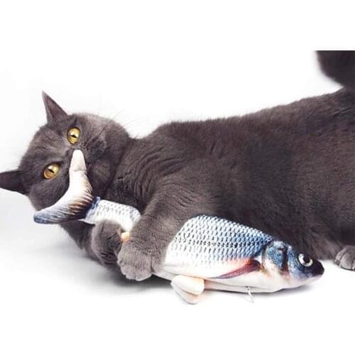 Electronic Cat Toy Electric Dancing Moving Floppy Fish USB Charging Simulation Cats Toy Interactive Electric Fish Toy For Cats