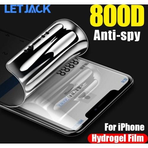 800D Anti Spy Privacy Soft Hydrogel Film For iPhone 11 Pro Xs Max XR X 8 7 Plus Screen Protector iPhone 12 Pro Max mini No Glass