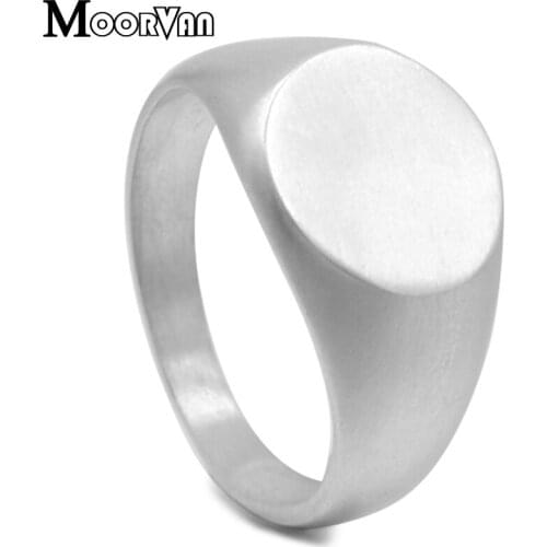 Moorvan Cool Mens Round Rings Finger Jewelry Punk Stainless Steel Simple Trendy Size 7-13,Tail ring