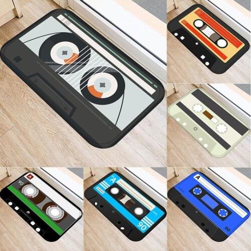 Kitchen Waterproof Floor Mat Cartoon Music Piano Keyboard Pattern Door Mat Entrance Deurmat Home Decor Mats for Floor