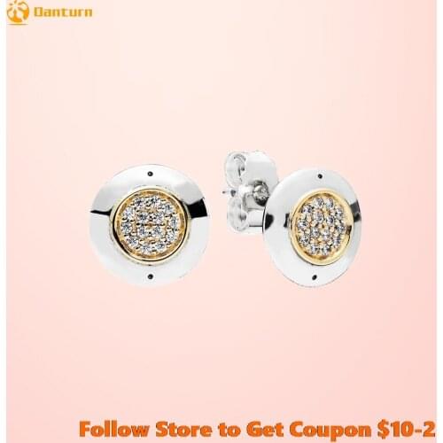 Authentic 925 Sterling Silver Sparkling Stud Earrings, Unique Design ever Women Stud Earrings DIY Jewelry