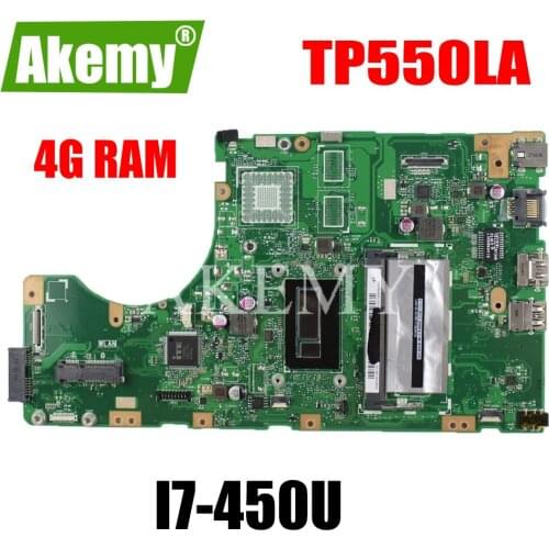 New!Akemy TP550LA mainboard For Asus TP550LA TP550LJ TP550LD TP550LN motherboard 100% Tested OK i7-4510U/4500U 4G RAM GM