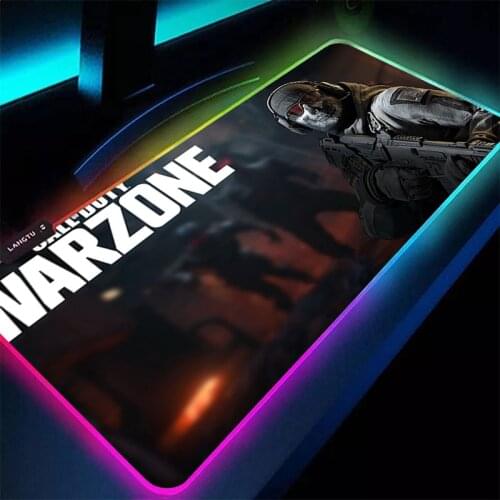 Call Of Duty Warzone DIY Custom Gaming Mouse Pad Computer Mousepad Large Mouse Pad Gamer RGB Big Mouse Carpet PC Desk RGB Mat