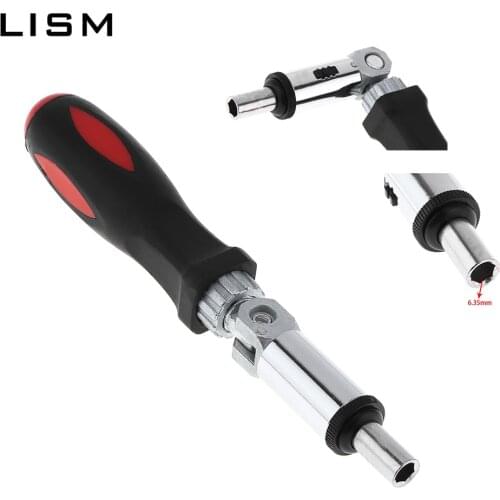Adjustable Ratchet Screwdriver 180° Screwdriver Bits Hand Tools Magnetic Screwdriver With Holder Drive Guide Drill Screwdriver
