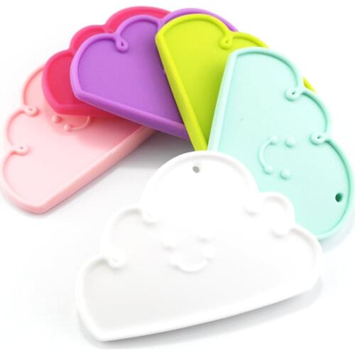 Sutoyuen Silicone Clouds Teether Chewable Silicone Beads Pendant BPA Free Safe and Natual Nursing Necklace Baby Teething Toys