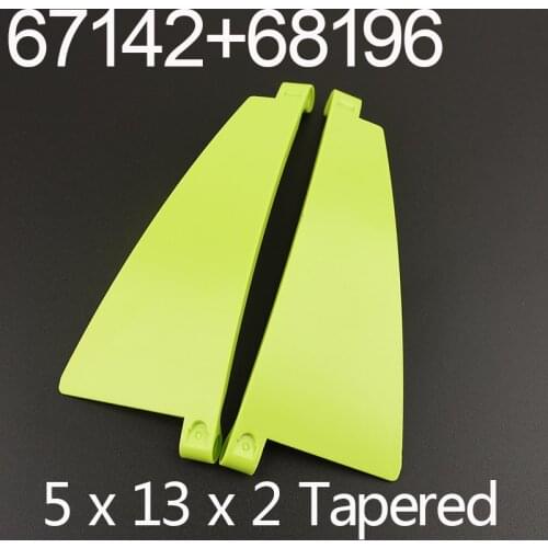 1Pairs High-Tech Panel 67142 + 68196 Curved 5 x 13 x 2 Tapered MOC Building Blocks Bricks Parts Compatible with DIY Toys