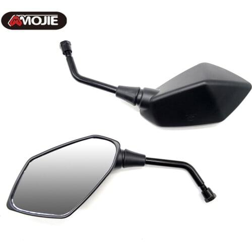 2Pcs Motorcycle Rearview Mirror Scooter E-Bike Rear View Mirrors Back Side Convex Mirror M8 10mm for SUZUKI KAWASAKI YAMAHA BMW
