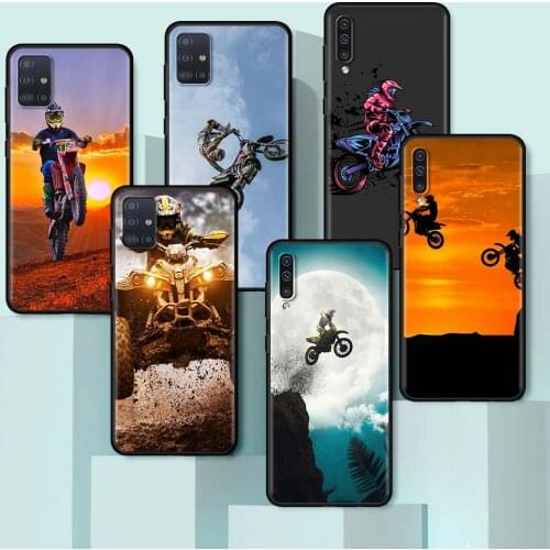 Mobile Phone Case for Samsung Galaxy A51 A71 A21s A12 A52 A32 5G A31 A41 A02s A11 Luxury Stylish Soft Cover Mountain Motocross