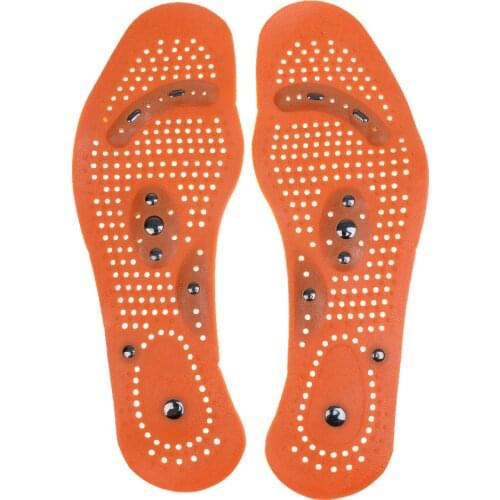 1 Pair Unisex Magnetic Therapy Massage Insoles Shoes Insert Cushion