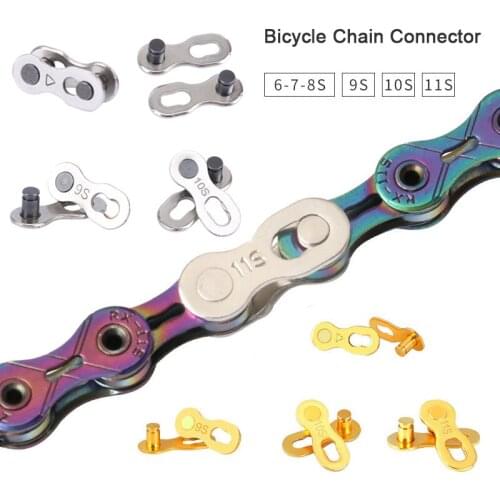 1 Pair Bike Chains Mountain Bike Bicycle Chain Connector for 6 7 8 9 10 11 Speed Quick Master Link Joint Chain Bike Parts