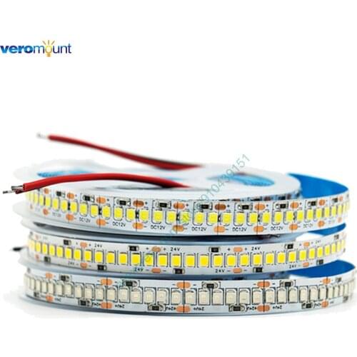 12V 24V DC 5m/lot CRI 80+ SMD 2835 LED Strip Flexible LED Ribbon Light 240led/m IP20 Non-Waterproof 10mm Width PCB White 4000K