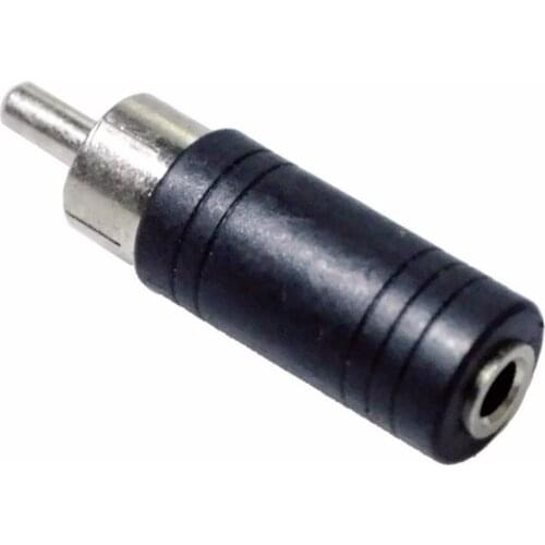 2PCS/LOT 3.5mm Female Mono Plug To RCA Male Jack Audio Adapter Connector