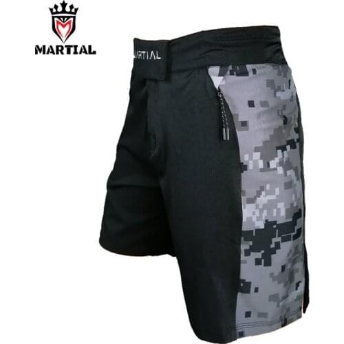 2020 NEW DESIGN SUBLIMATION PRINT MMA SHORTS BJJ TRUNKS WITH POCKET EMBROIDETAR MARTIAL FIGHT SHORTS