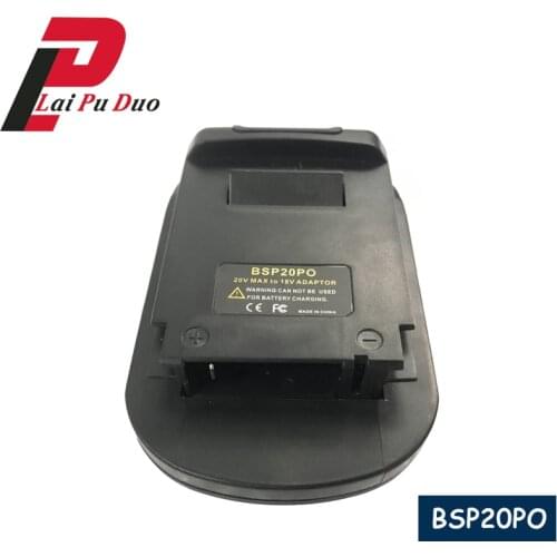 BSP20PO Battery Adapter For Black Decker/Stanley/Porter Cable 20V Li-Ion Battery Used Convert For Porter Cable18V Nickel PC18BL