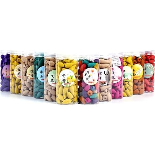 Fragrance Backflow Incense Cones Capacity Box for Waterfall Incense Burner Ceramic Censer Smell Indian Incense