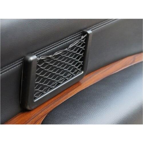 Car Stowing Tidying Storage 15X8cm Automotive Bag With Adhesive Visor Car Fastenr Net Organizer Pockets Net For Mobile Phone