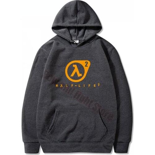 Black Mens Hoodies Half Life Science Fiction First Person Shooter Video Game Valve FPST Shirt Brand Women Sweatshirt Hoody Tops