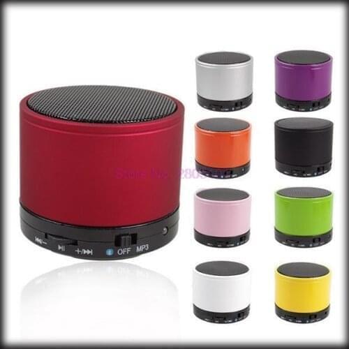 By dhl or ems 100pcs Metal Colors Portable Audio Player Bluetooth Speaker Wireless MINI Stereo Super Bass Alloy Body MP3 Player