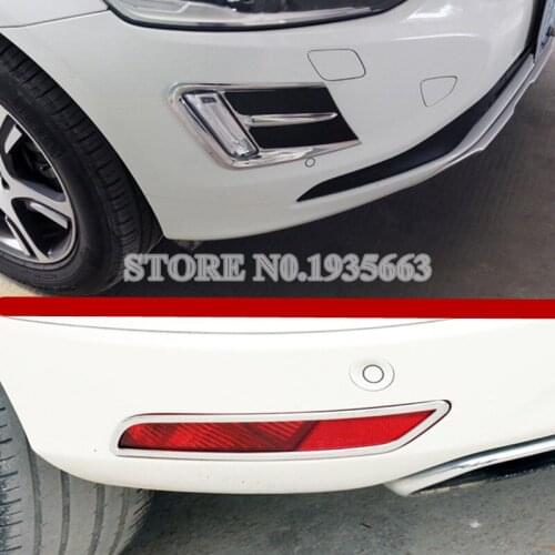 For VOLVO XC60 ABS Chrome Front & Rear Fog Light Trim Cover 2014-2016 4pcs Car Accessories Interior Car Decor Car Trim