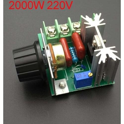 Imports Of 2000w 220V High Power Thyristor Dimmer Electronic Voltage Regulator For Temperature Control