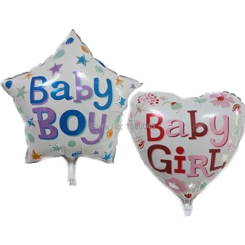 2pcs Baby Boy Girl Helium Foil Balloons Baby Shower 1th Birthday Party Supplier Happy Birthday Party Decorations Kids Toys