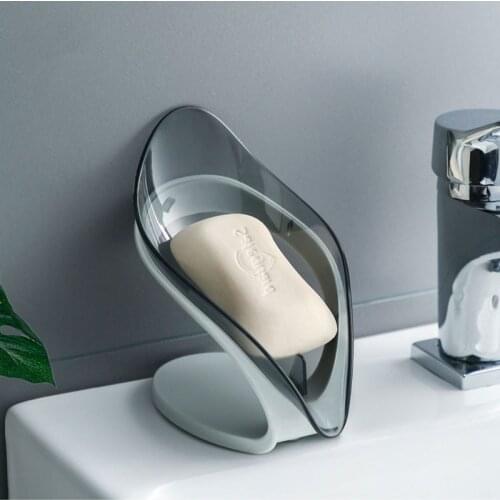 Creative Leaf Shape Soap Box BathroomDrainage Soap Holder Storage Container Sink Drying Rack Bathroom Supplies