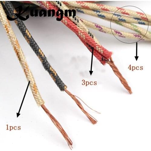 Kuangm Hifi 5M Wire 3mm Hi-End AMP VCD DVC CD plater power cord Speaker Audio Bulk cable