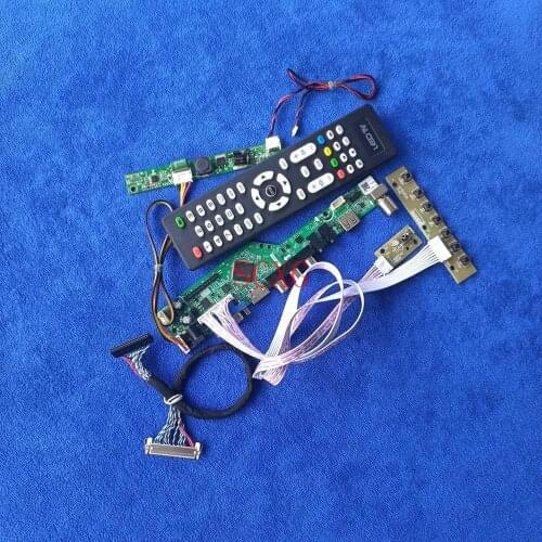 LVDS-30Pin 1440*900 Fit LM195WX1/MT190AW02/MV195WGM Display Drive Board HDMI-compatible VGA USB AV LED LCD DIY Kit Analog Signal