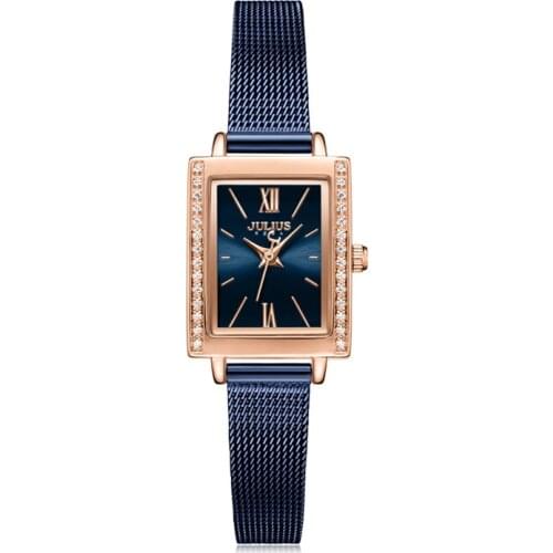 Small Stainless Steel Julius Lady Womens Watch Japan Quartz Elegant Fashion Hours Clock Dress Bracelet Girls Birthday Gift Box