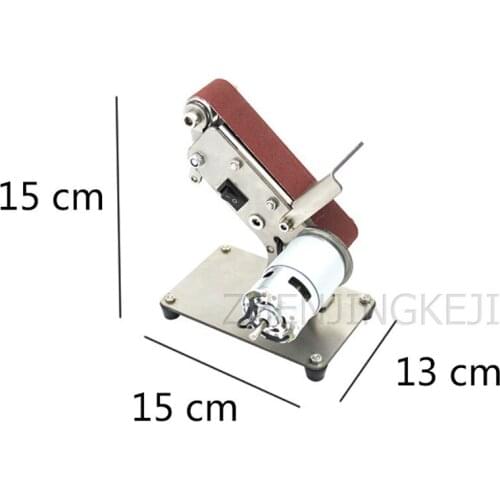 Miniature Abrasive Belt Machine Sander Belt Grinder Polisher Home Electric Woodworking Polishing Grinding Sanding Machine Tools