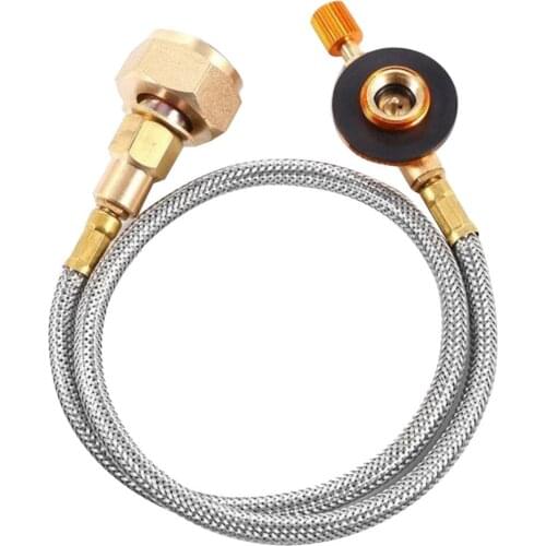 Braided Hose Outdoor Gas Stove Burner Adapter Valve Outdoor Camping Cooking Furnace Connector Gas Tank Equipment New Type