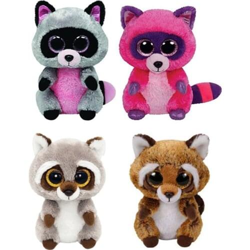 New Big Eyed Raccoon Plush Kids Stuffed Animals Toys For Children Gifts 15CM/25CM