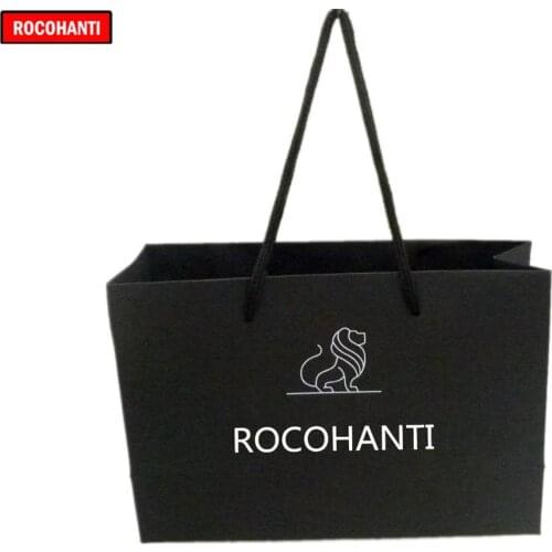 100x Custom LOGO Printed Black Shopping Paper Gift Bags for Cosmetic Jewelry Clothes Packaging Wedding Party Favor Gift Bag