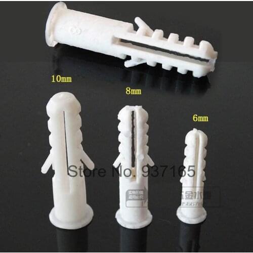PVC Plastic Self Tapping Screw Bolt Fastener Expansion Tube Compensating Pipe Screw 8mm