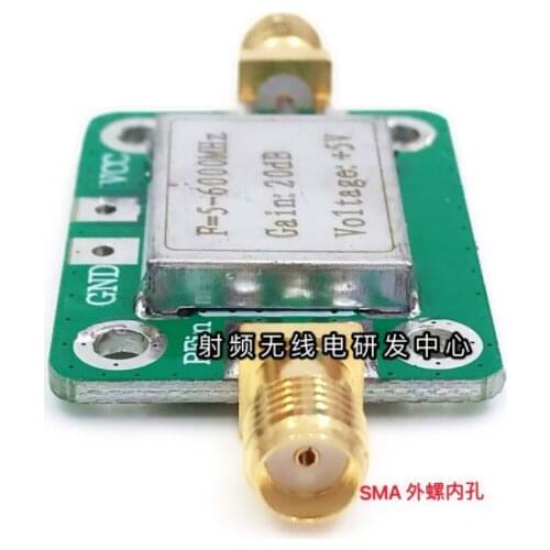 RF ultra-wideband medium power amplifier (5--6000MHz, gain 20dB)