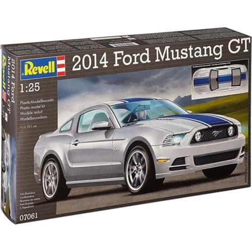 Revell plastic assembly car model 1/24 scale Ford Mustang GT 2014 sports car adult collection DIY assembly kit 07061