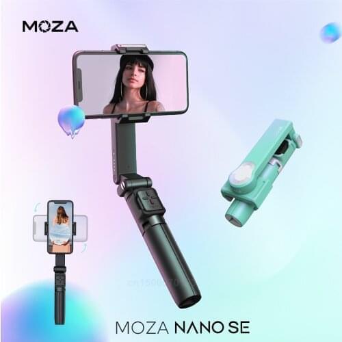 MOZA NANO SE Gimbal Stabilizer Foldable Phone Gimbal Selfie Stick for Smartphone iPhone 11 pro max/Xs/Samsung Vlog YouTube