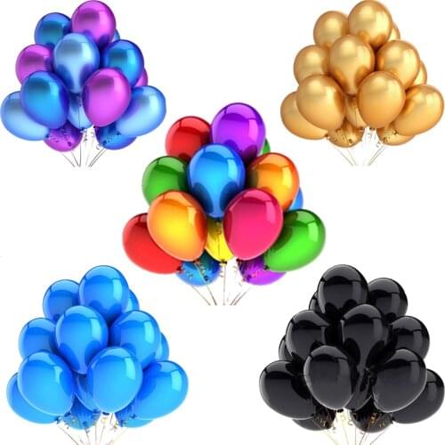 20pcs 12inch Gold Black pink Latex Balloons Wedding Birthday Party Balloons Wedding Decorations Kids Baby shower toys Globos